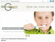 Tablet Screenshot of dentistofwilliamsburg.com